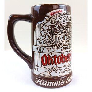 Vintage 1973 Hamm's Beer Oktoberfest Bear Stein Ceramarte Brazil